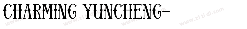 Charming Yuncheng字体转换